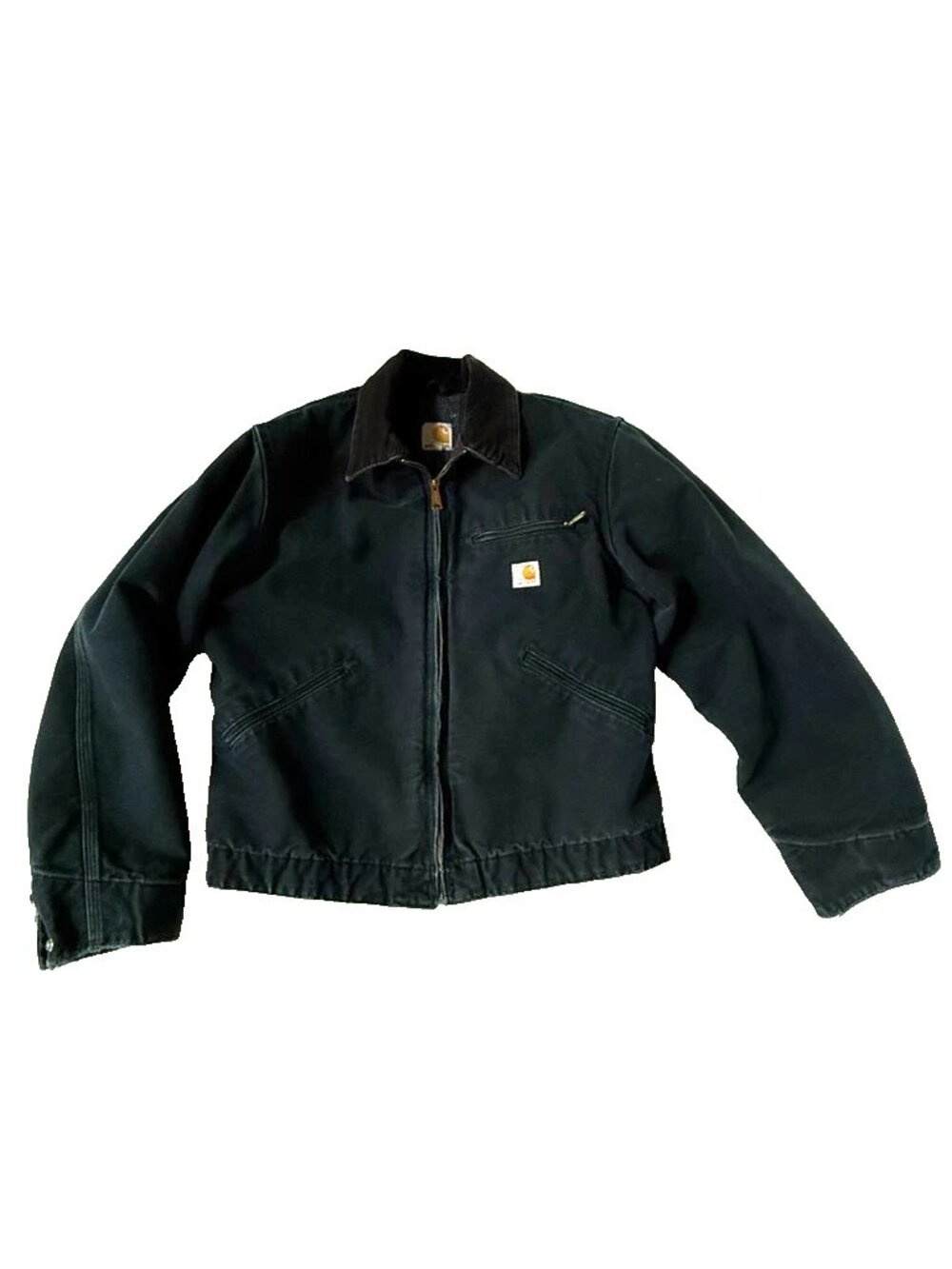 Carhartt Men M J001 BLK Blanket Lined Faded Black Detroit Jacket Chore Work Coat